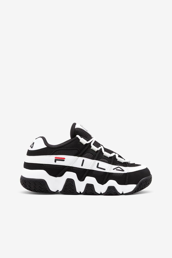 Fila Uproot Black/White Sneakers Womens - NZ 40368-PCSR